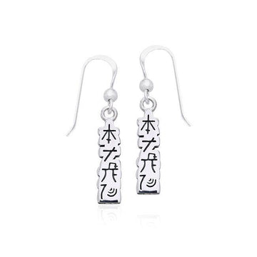 Reiki Symbol Silver Earrings TER477 - Jewelry